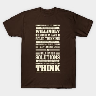 Lab No. 4 Rarely Do We Find Martin Luther King, Jr. Inspirational Quote T-Shirt